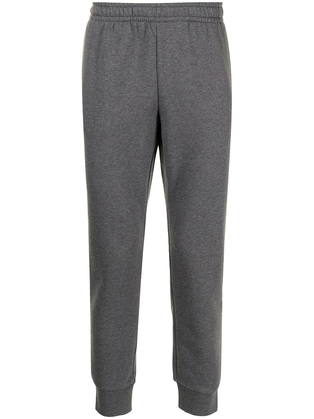 elasticated-waist cotton track trousers - 1