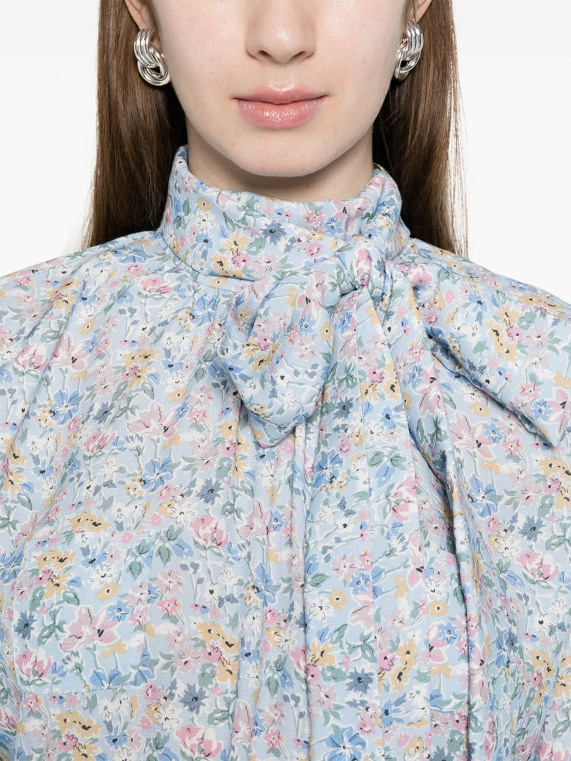 bow floral blouse 5