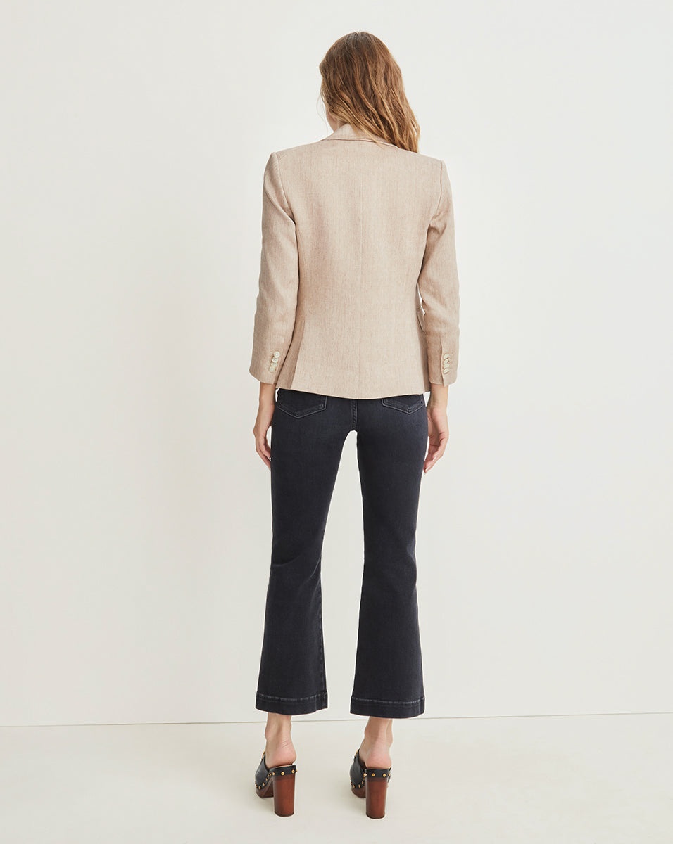 CUTAWAY LINEN DICKEY JACKET - 5