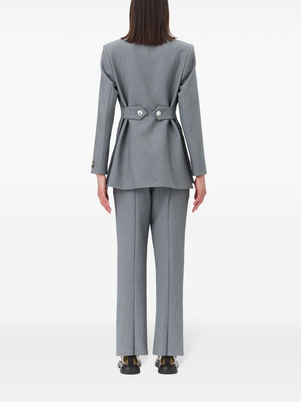 mélange twill blazer - 4