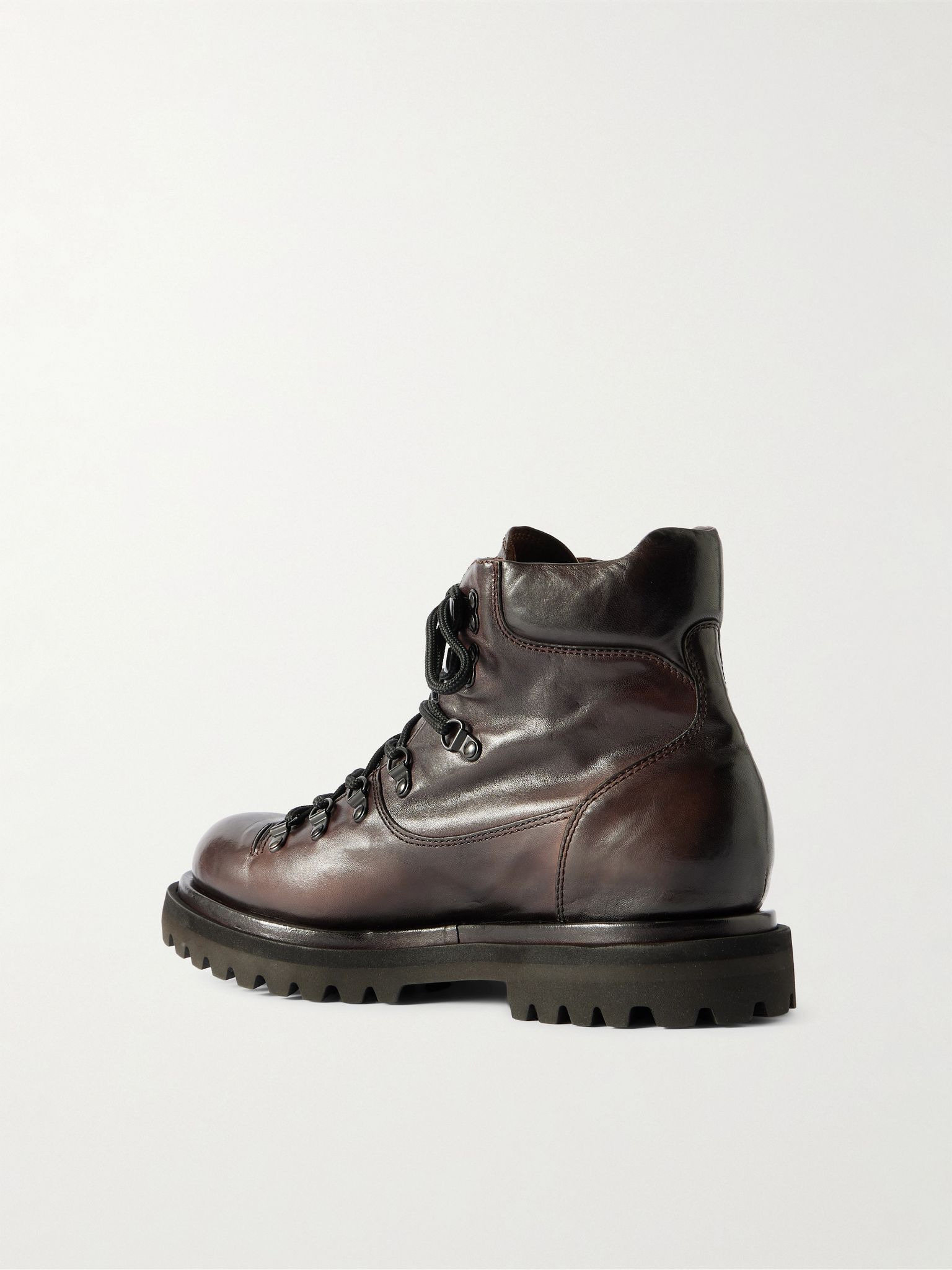 Leather Boots Dark brown - 4
