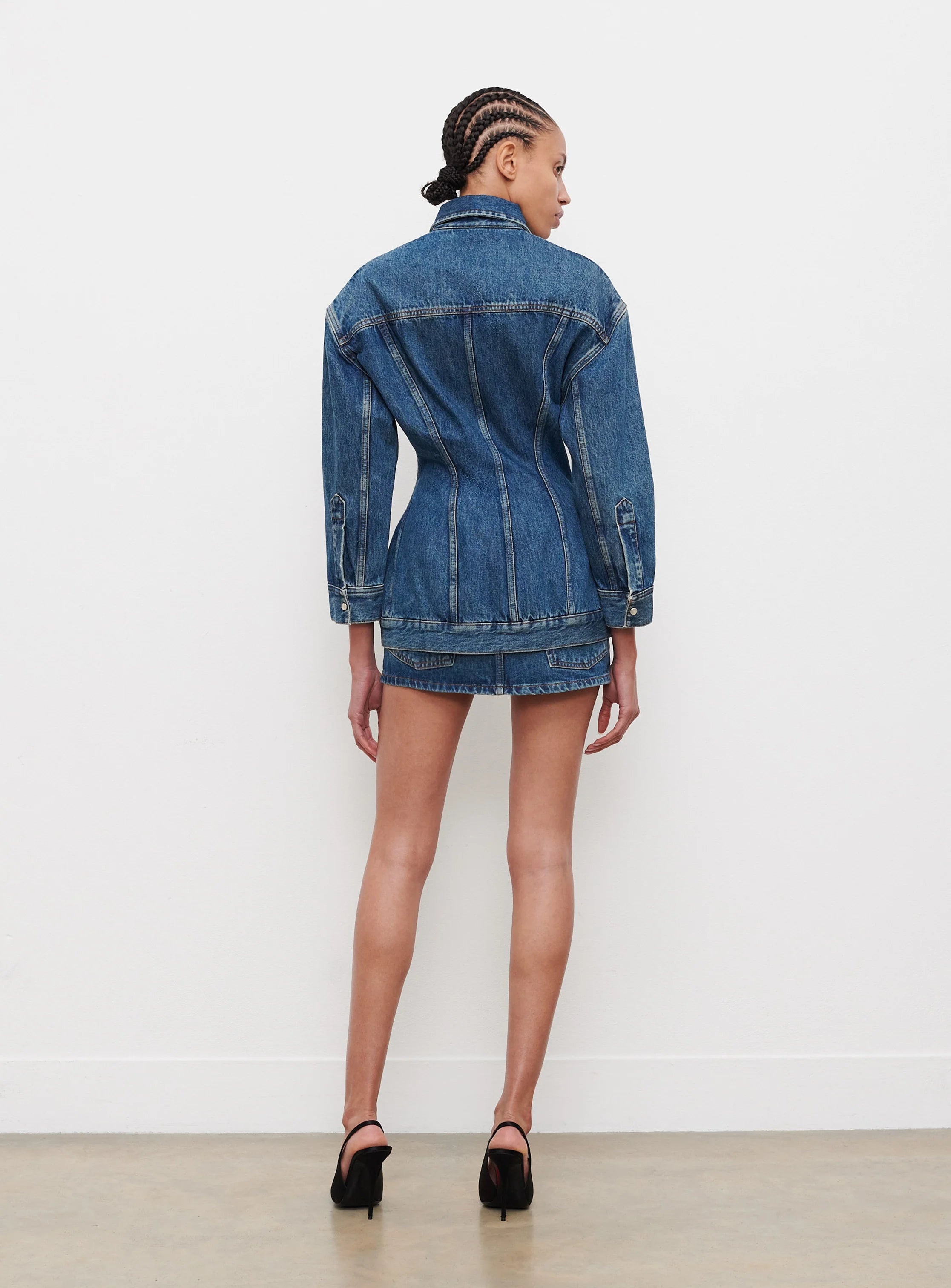 Denim Contour Jacket Indigo - 2