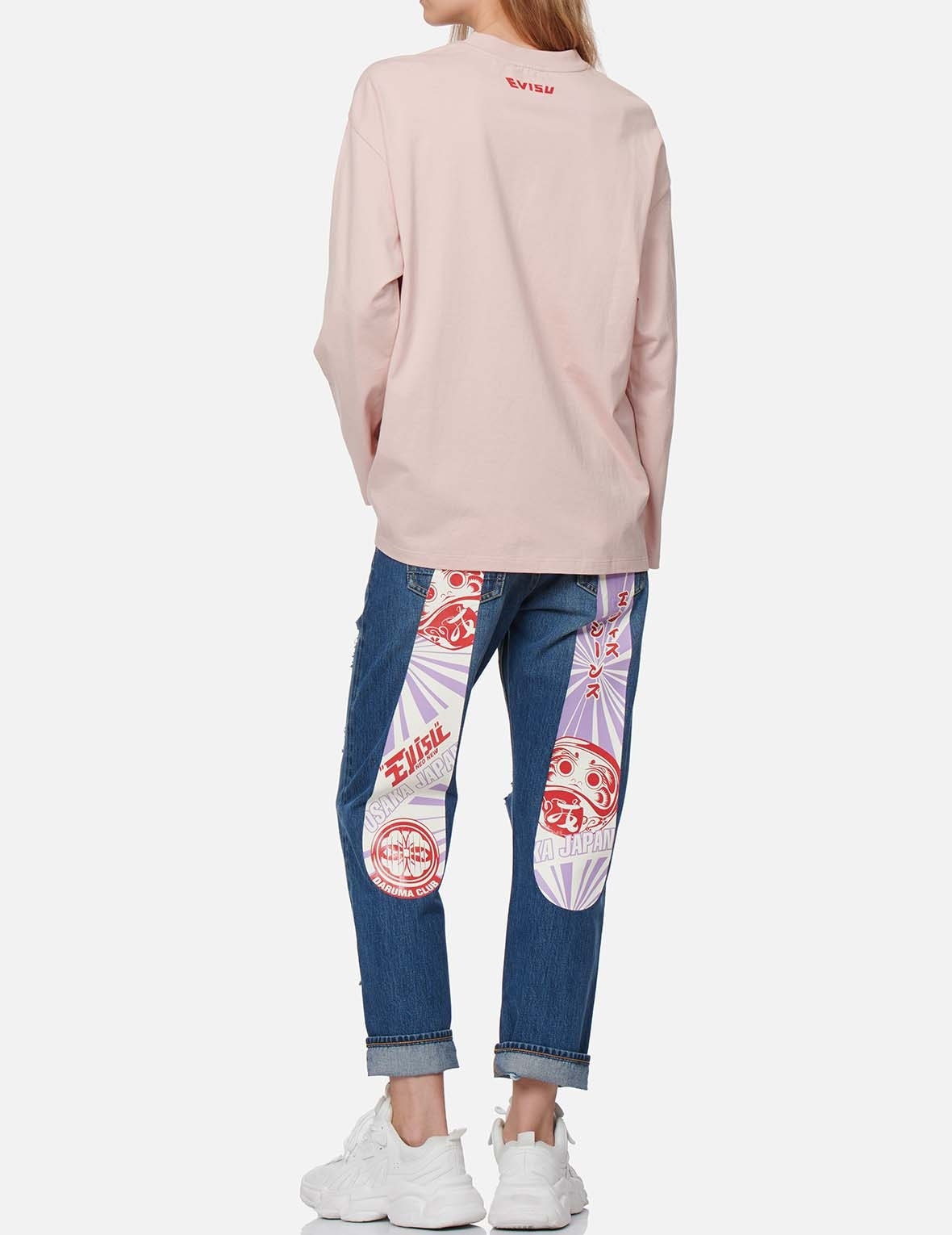 DARUMA AND LOGO PRINT T-SHIRT - 4