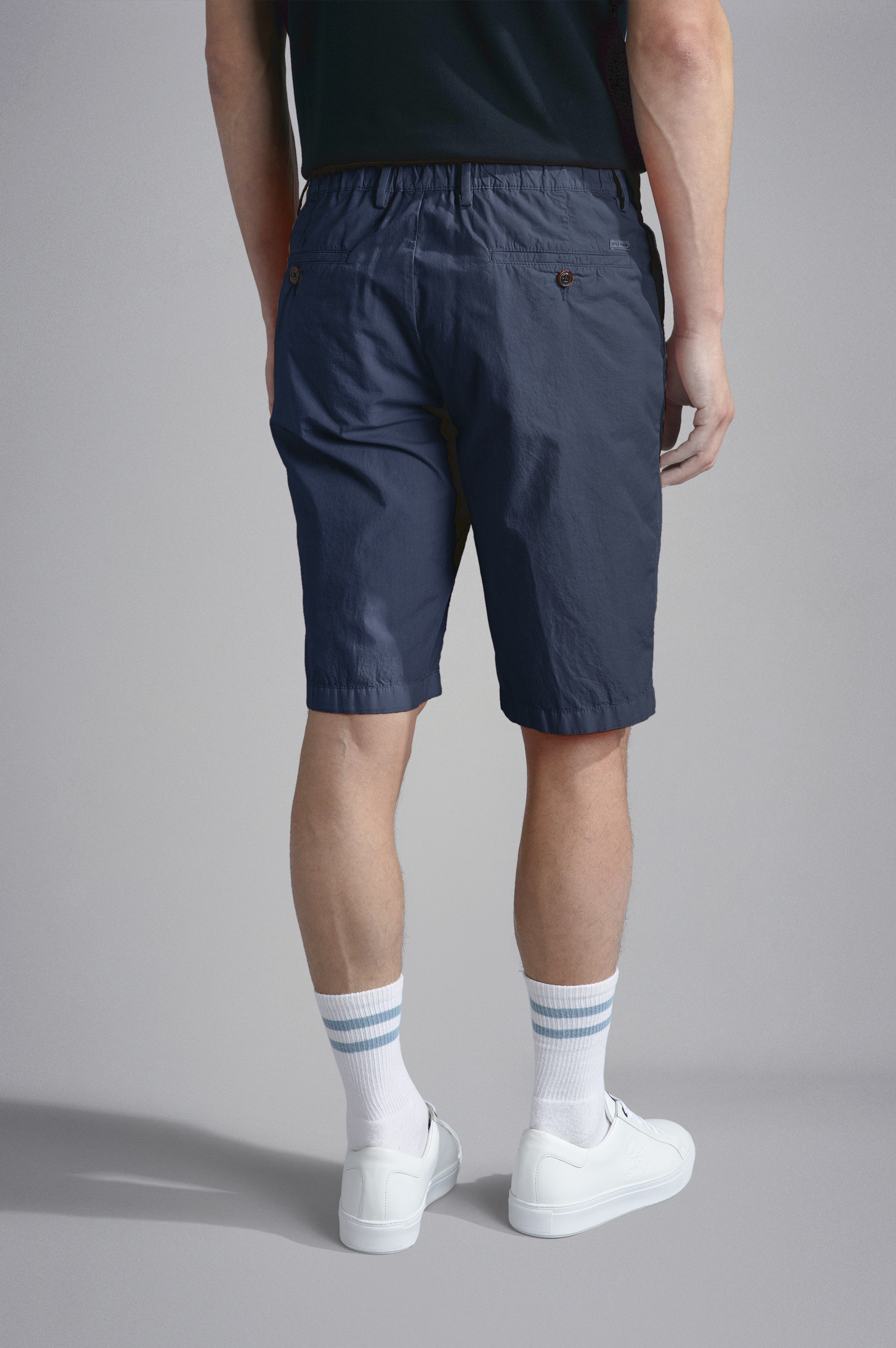 ULTRA-LIGHT POPLIN COTTON BERMUDA SHORTS - 3