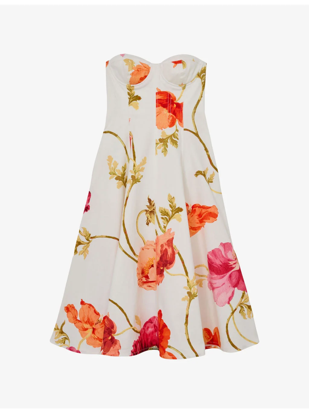 Penelope Floral-Print Cotton Midi Dress - 1