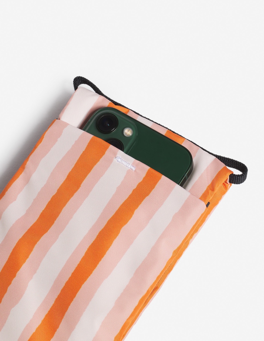 MAISON KITSUNE X TOPOLOGIE STRIPED PHONE POUCH - 4