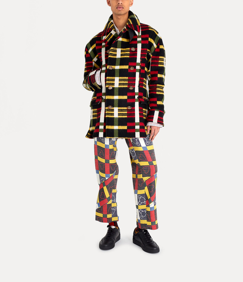 STRIPPED PEACOAT 5