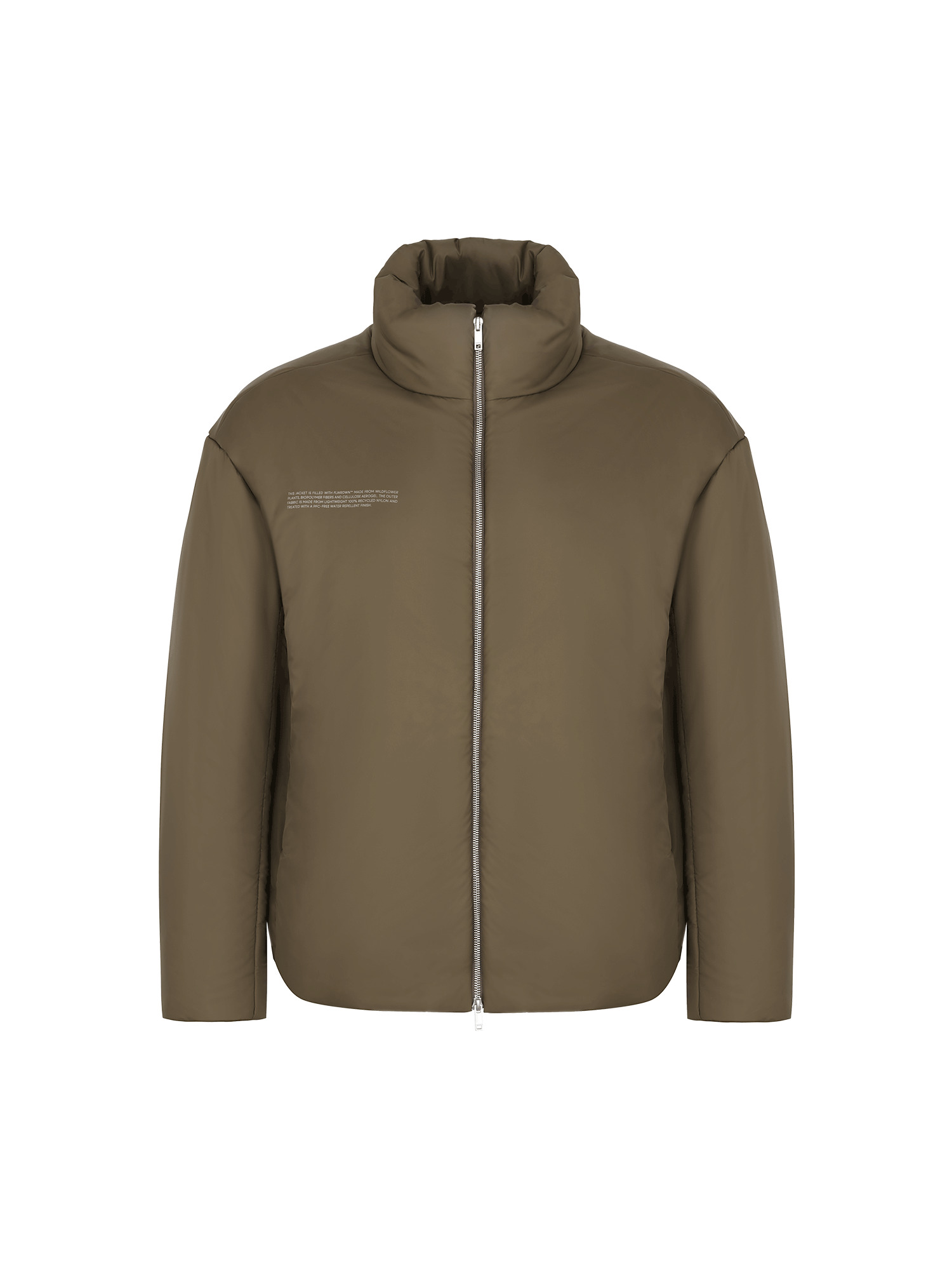Womens Flower-Warmth Puffer Jacket - Soil Brown - 1