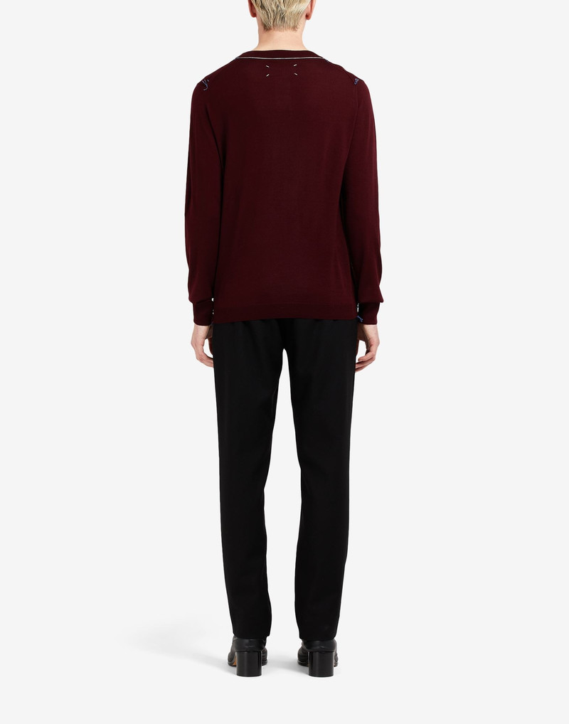 Crew-neck merino 스웨터 4