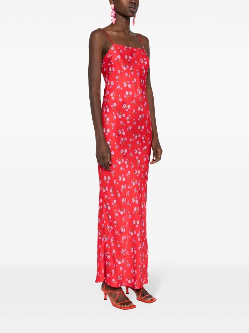 floral-print dress - 3