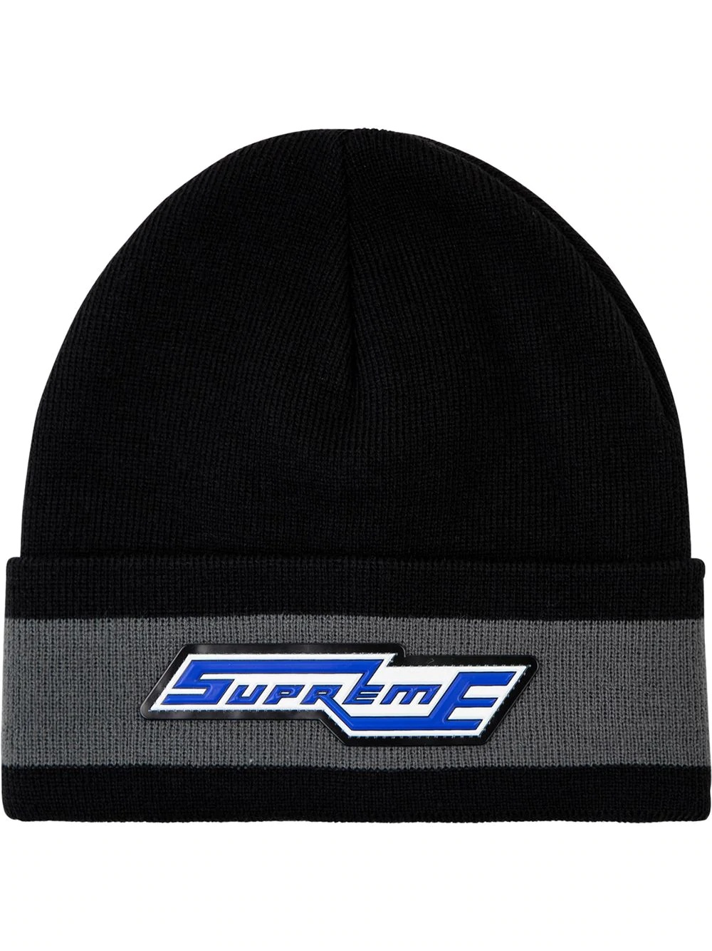 Cuff Stripe beanie hat - 1