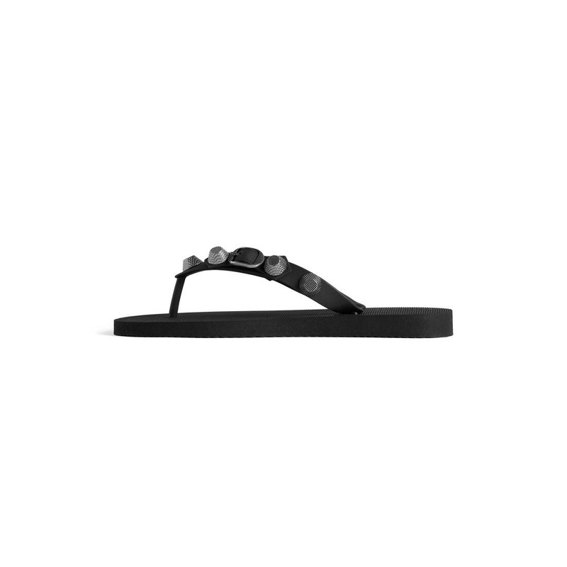 BALENCIAGA Women's Cagole Thong Sandal in Black outlook