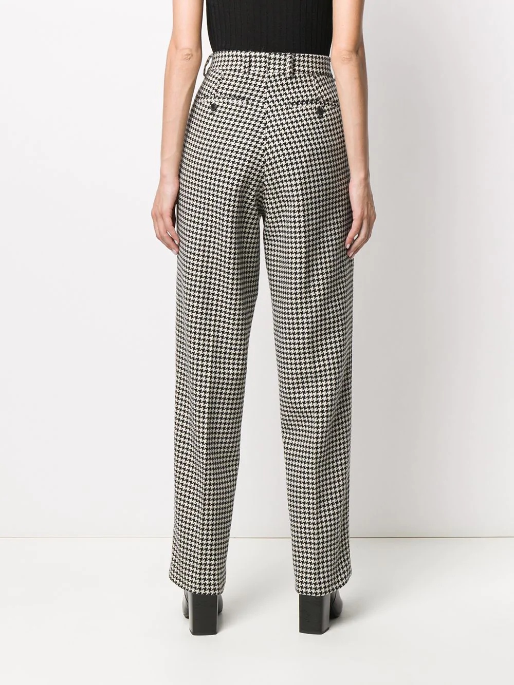 houndstooth tailored trousers - 4