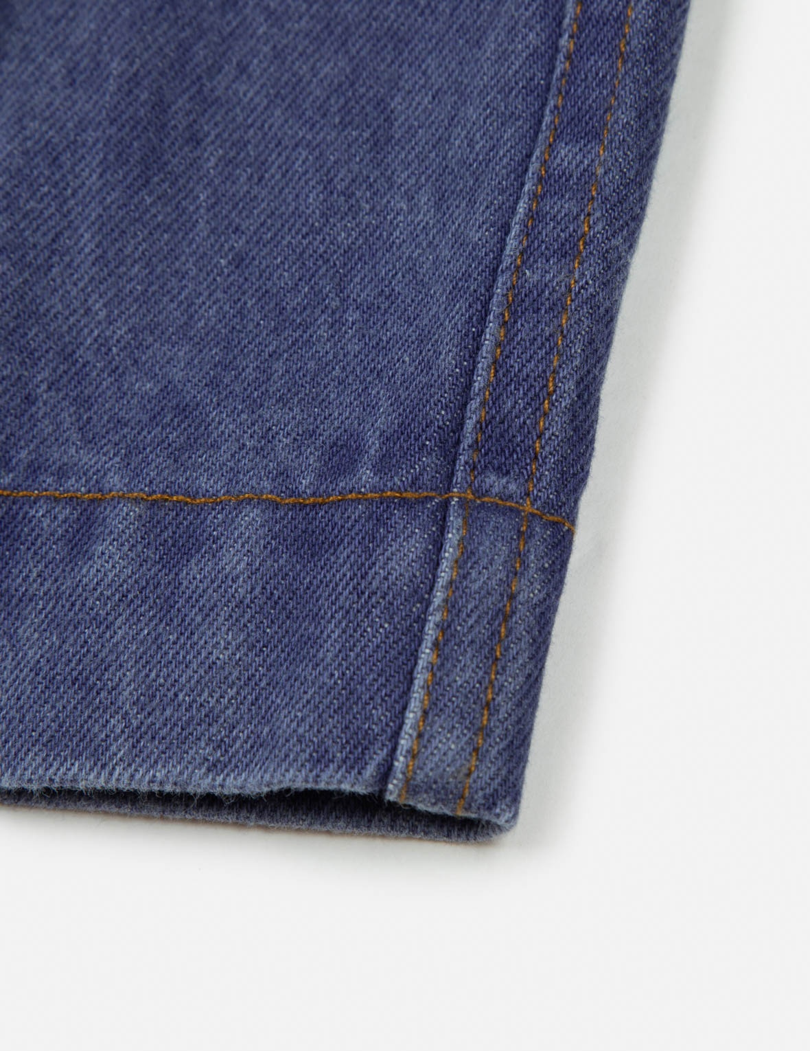 SEAGULL AND SLOGAN EMBROIDERY OVERSIZED  DENIM COACH JACKET - 12
