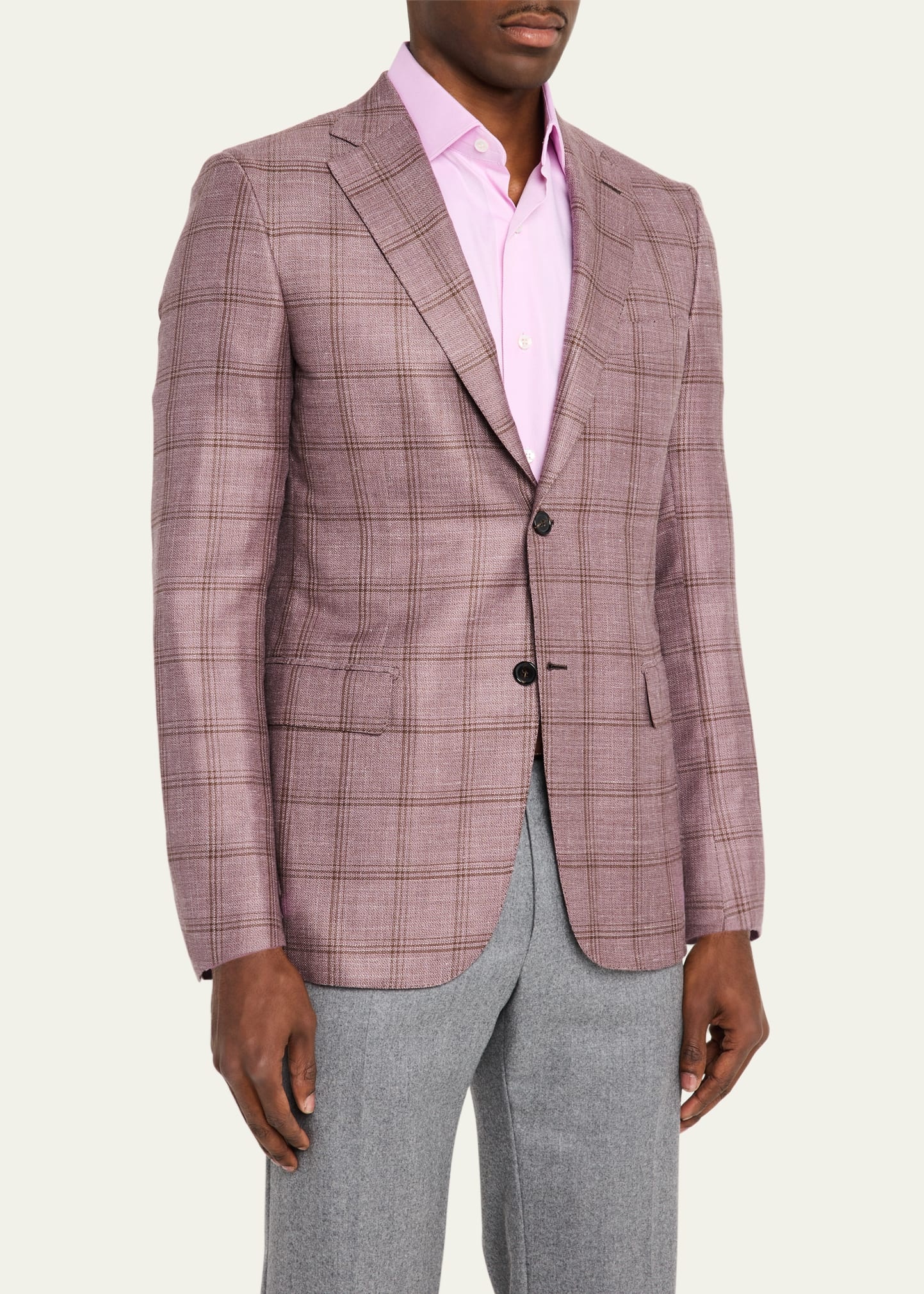 Men's Tonal Plaid Sport Coat - 4