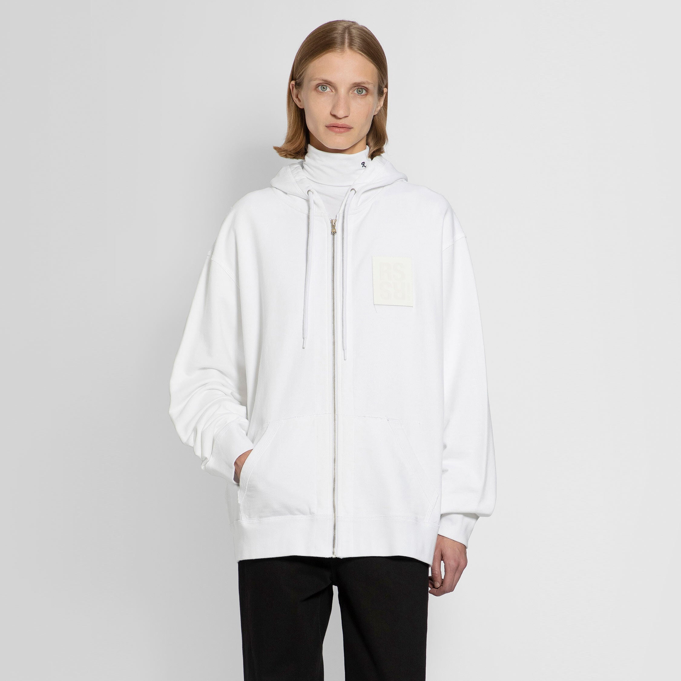 RAF SIMONS WOMAN WHITE SWEATSHIRTS - 6