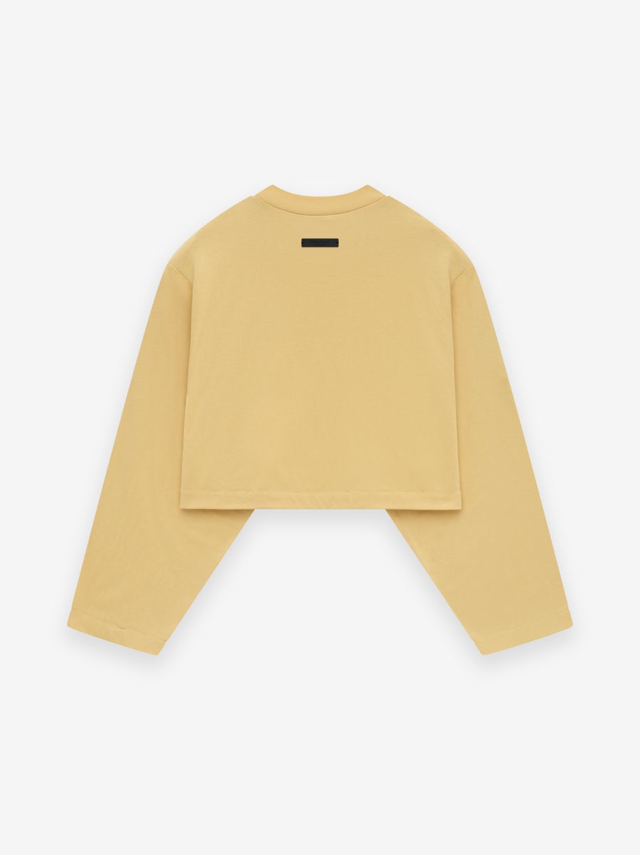 Womens Tri-Blend Cropped Longsleeve Shirt - 2