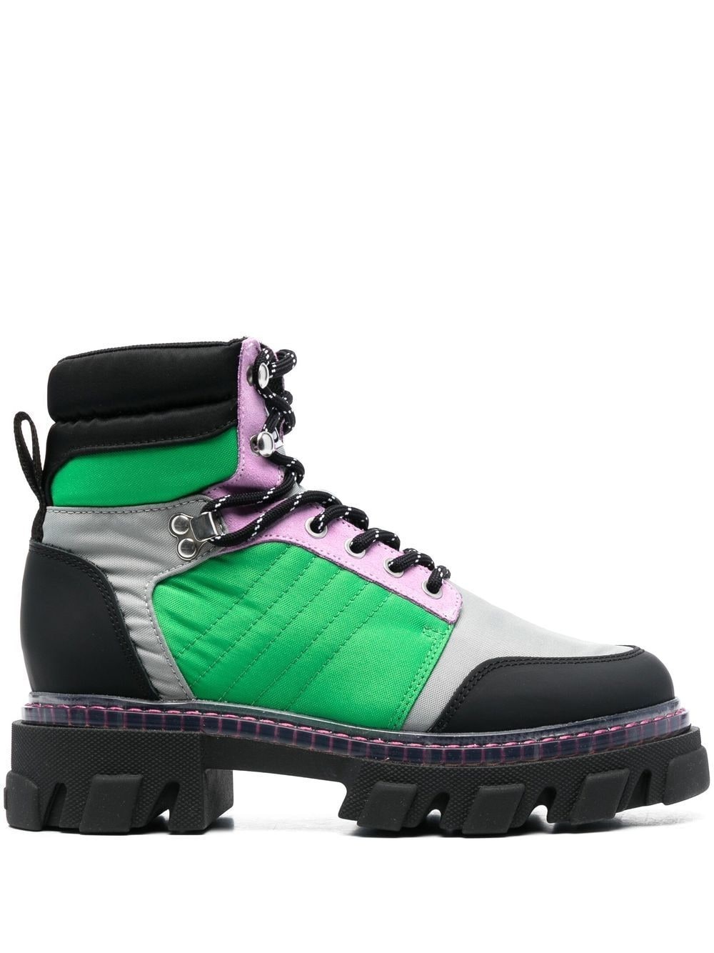 colourblock hiking boots - 1