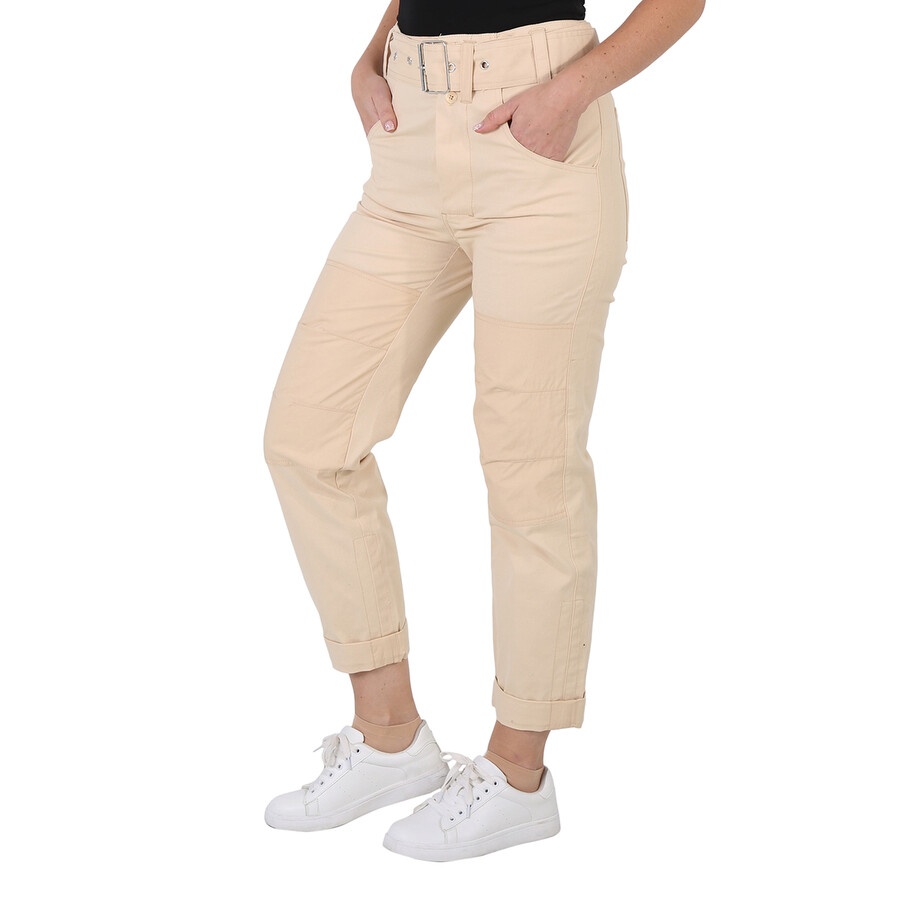 Proenza Schouler Ladies High Waisted Utility Belt Pants in Beige - 5