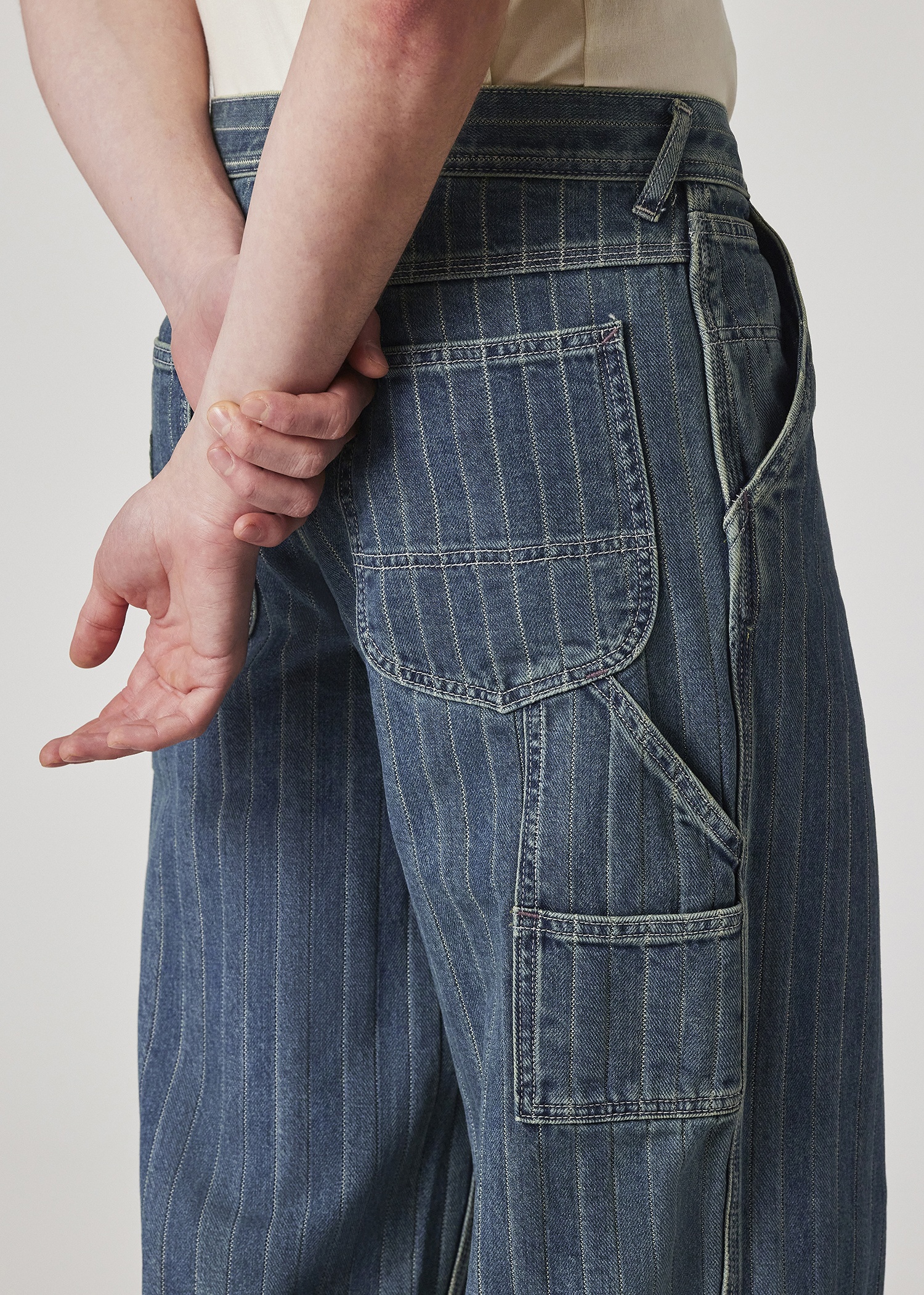 Paul Smith + Lee® Mid-Wash Carpenter Pants - 5