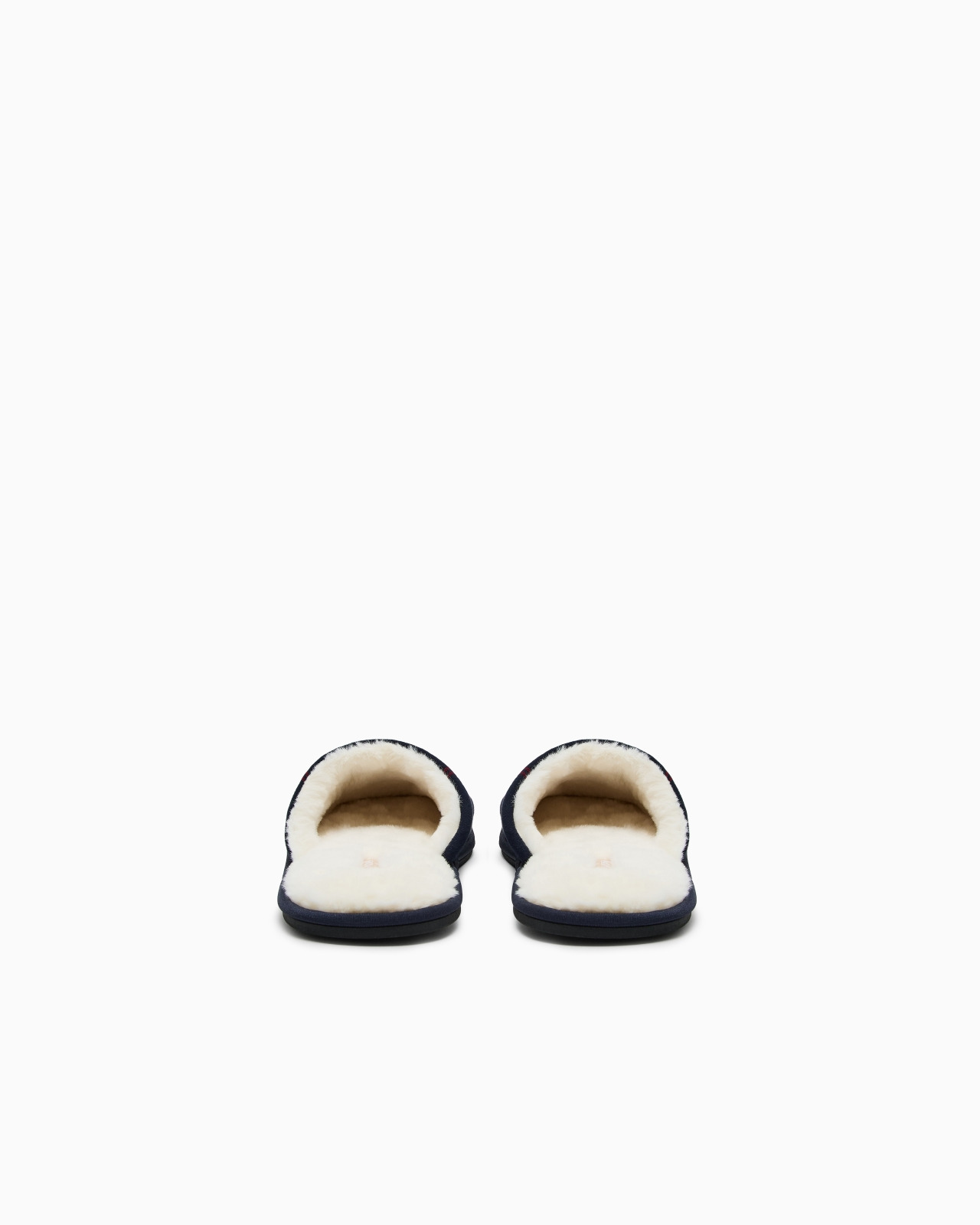 TARTAN MOTIF FLANNEL SLIPPERS - 4