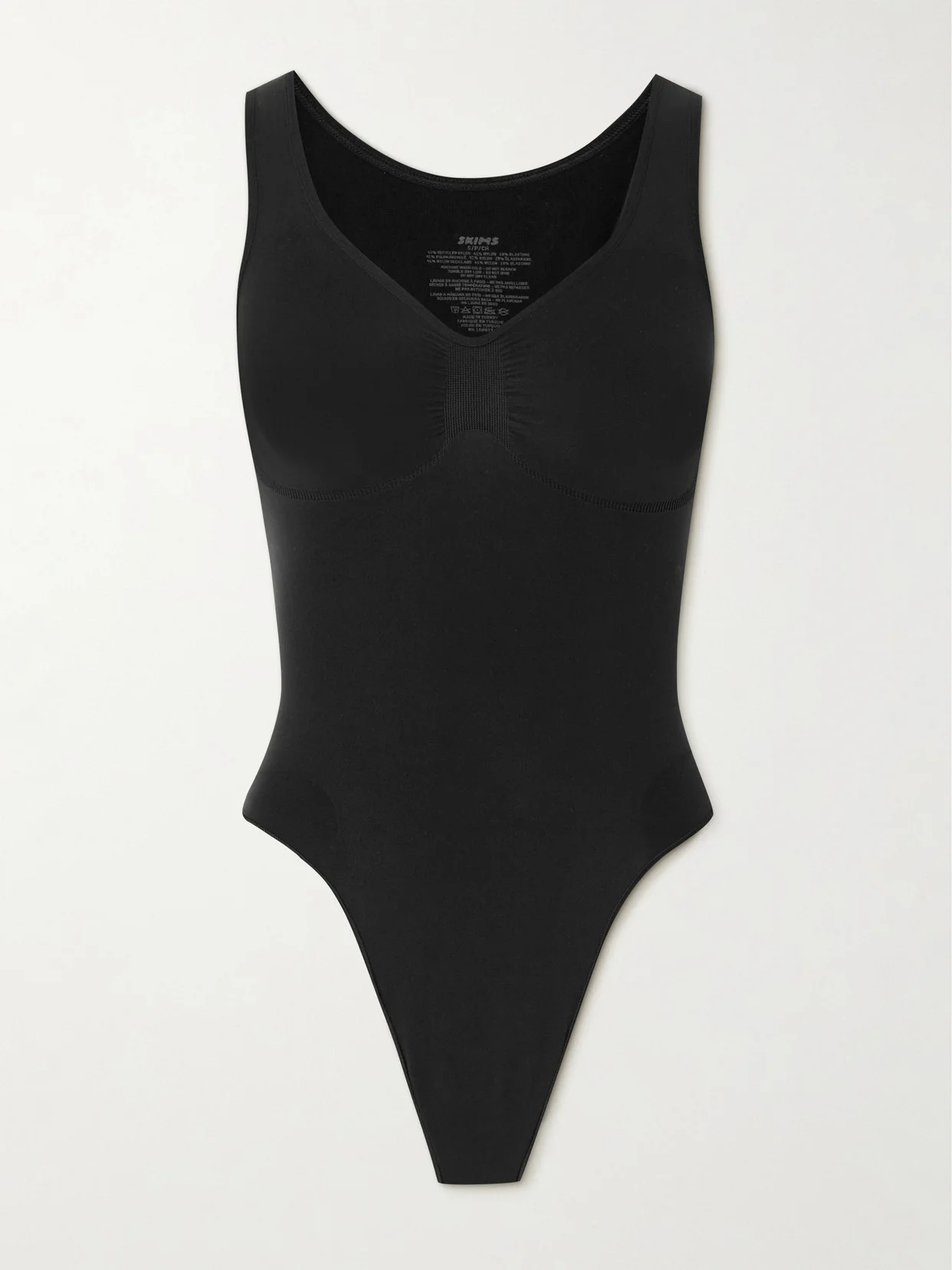 Seamless Sculpt Scoop Neck Thong Bodysuit - 1