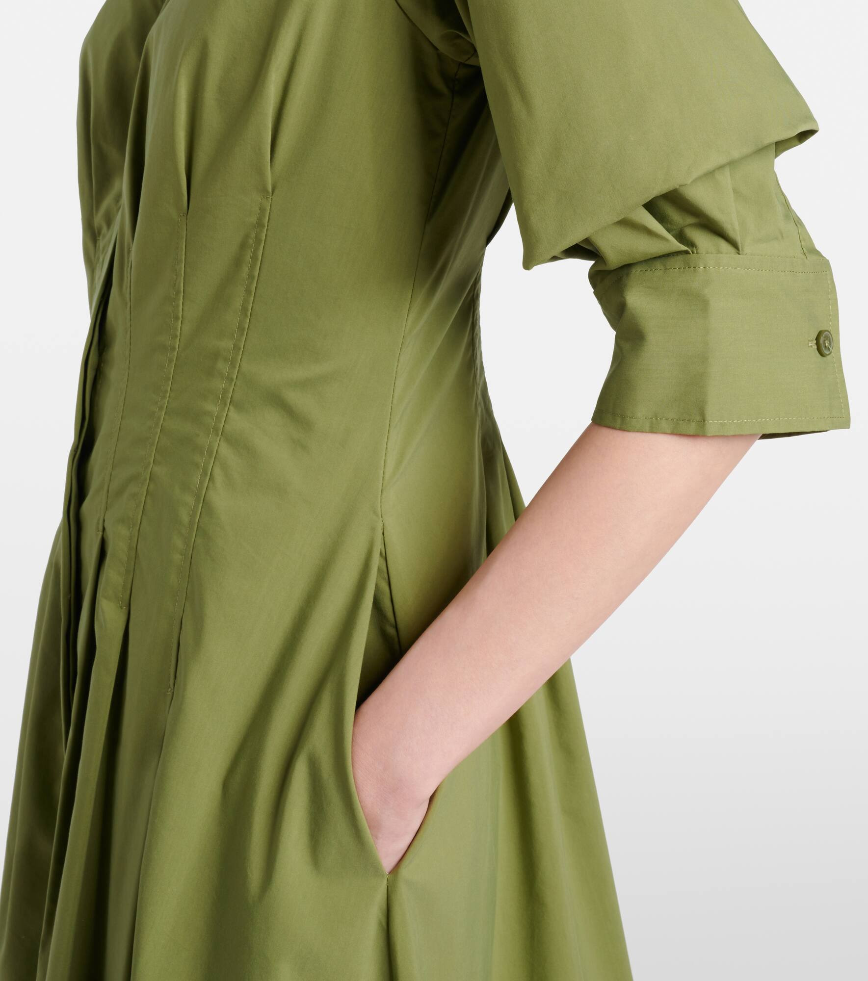Jazz cotton-blend poplin shirt dress - 5