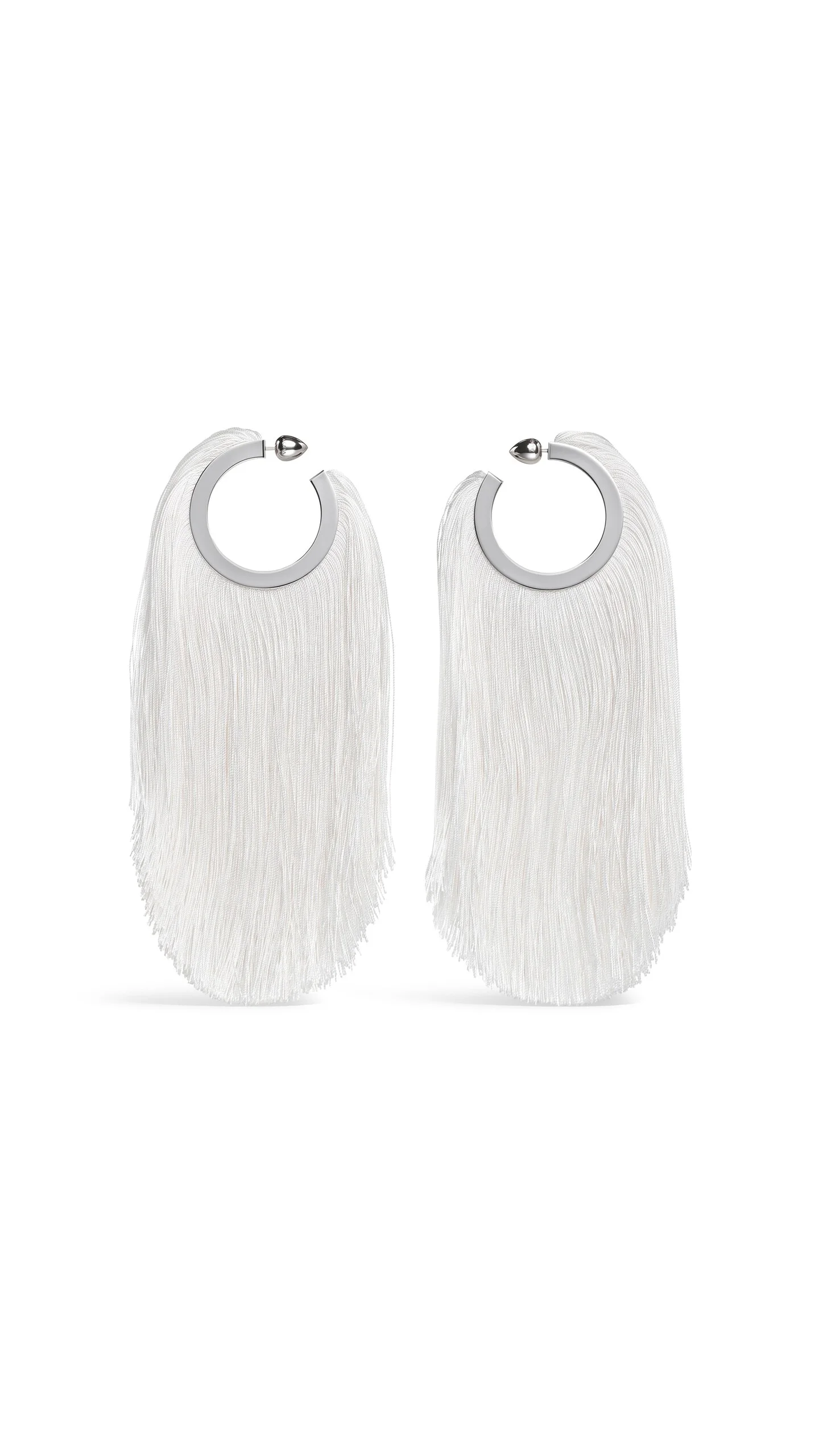 FRINGED HOOP EARRINGS - 1