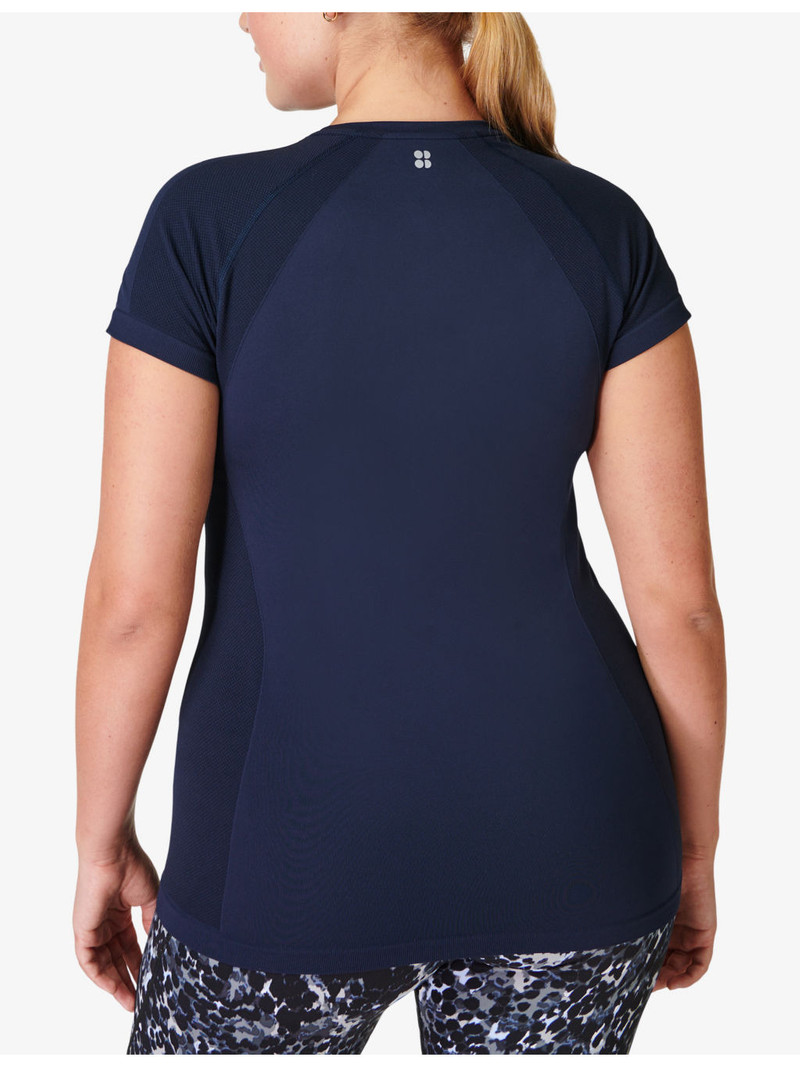 Athlete Seamless Workout Stretch-Woven T-Shirt 4