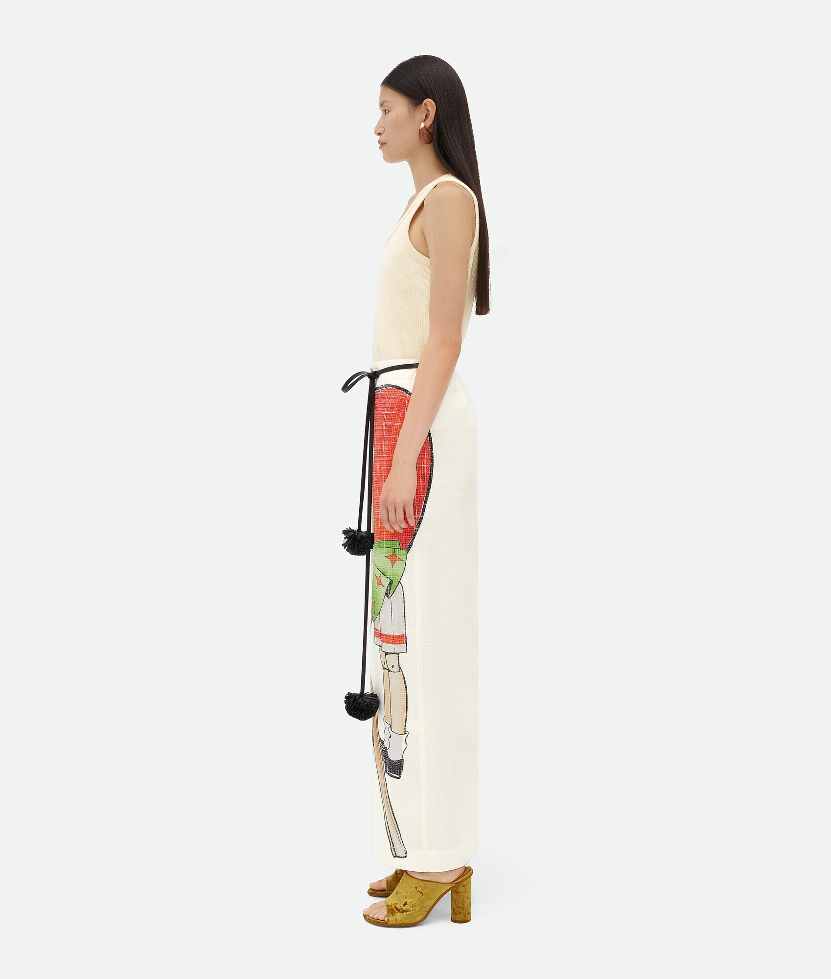 Printed Viscose Long Skirt - 2