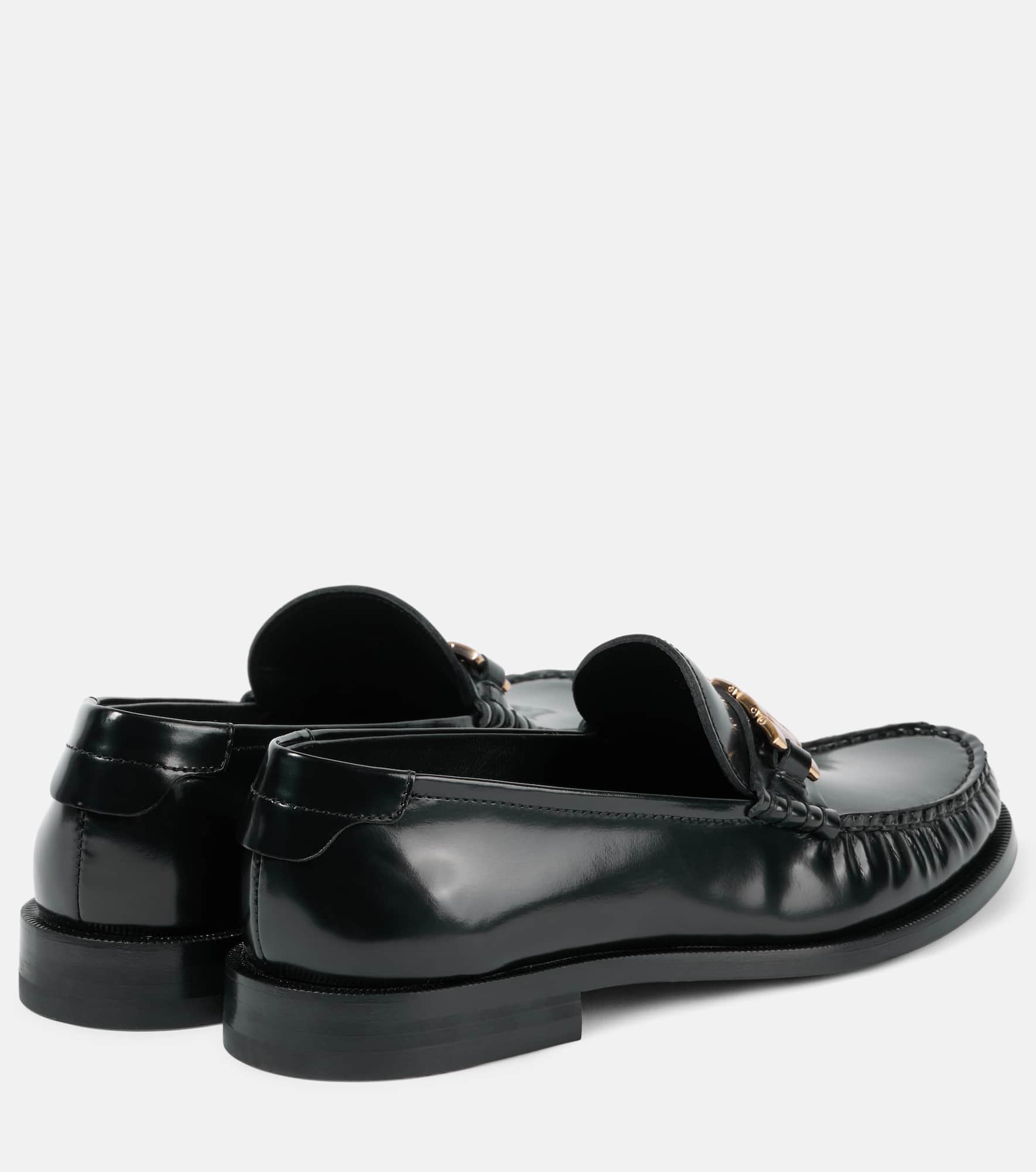 Chain leather loafers - 2