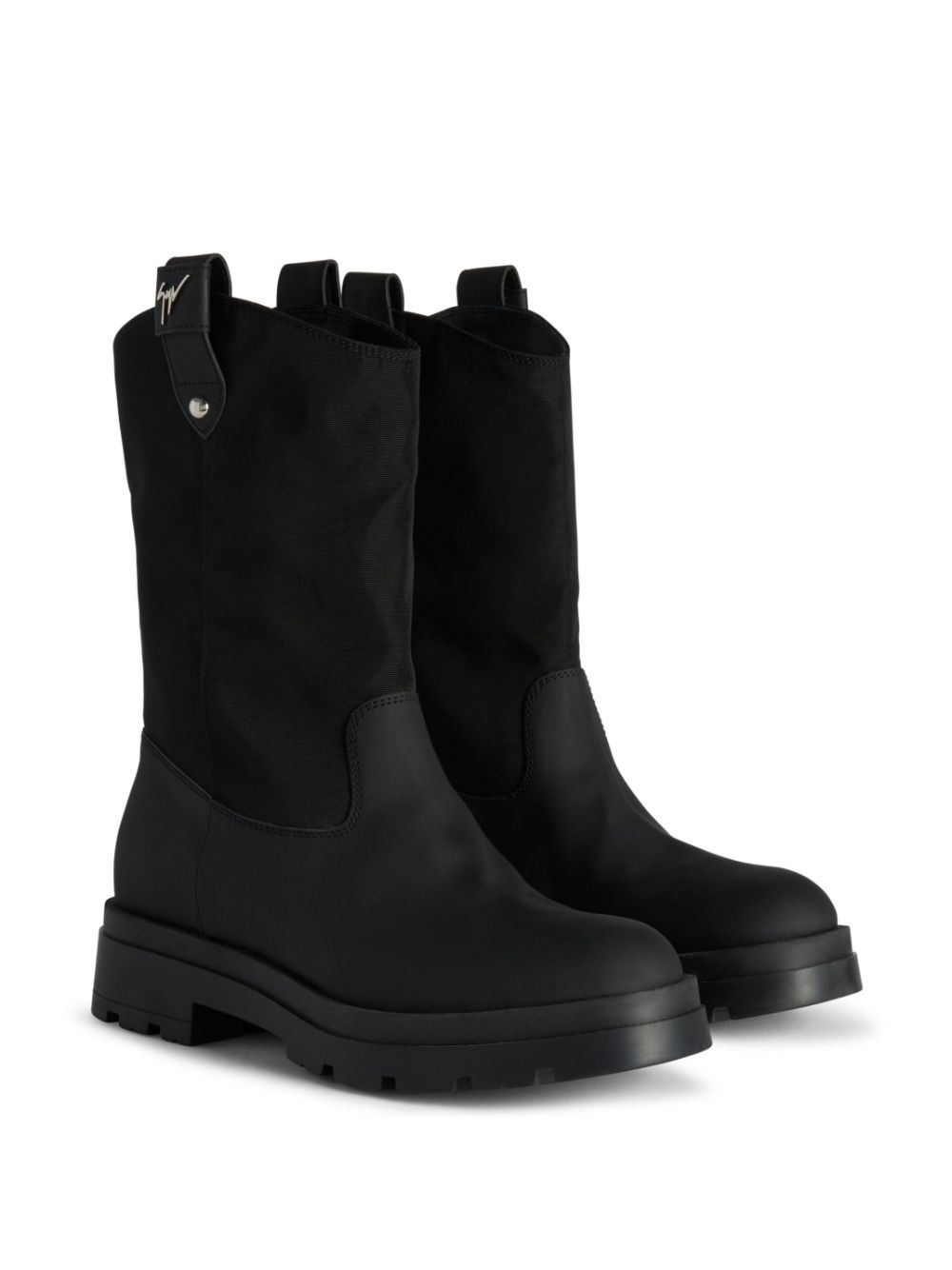 Aldrien logo-plaque boots - 2