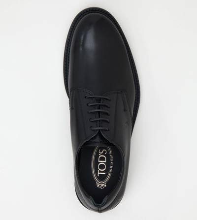 Tod's LACE-UPS IN LEATHER - BLACK outlook