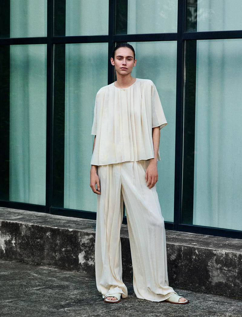 Airy Plissé Tibre Trousers 5