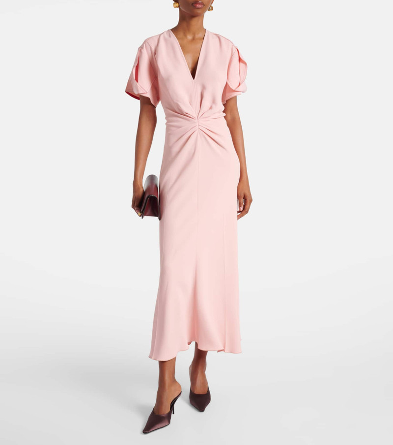 Victoria Beckham Gathered midi dress outlook
