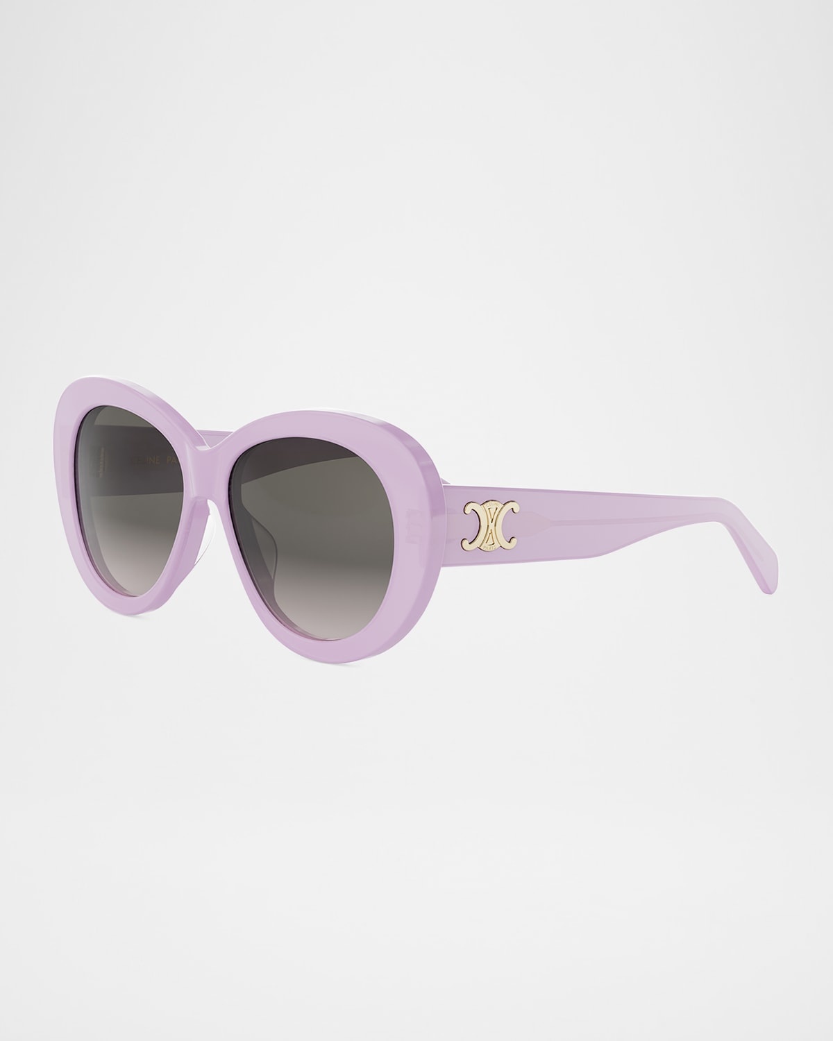 Triomphe Logo Oval Acetate Sunglasses - 3