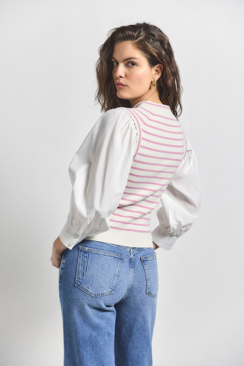 DEREK LAM 10 CROSBY TIRZA MIXED MEDIA TOP outlook