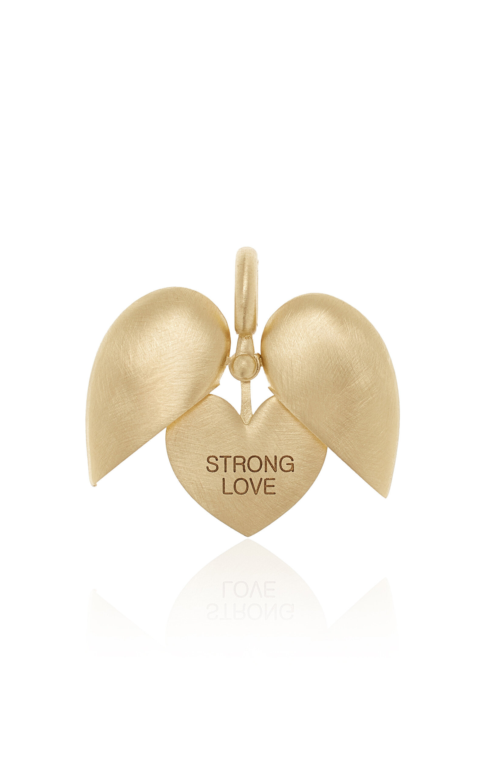 Paulette 14K Yellow Gold Open Heart Pendant gold - 4
