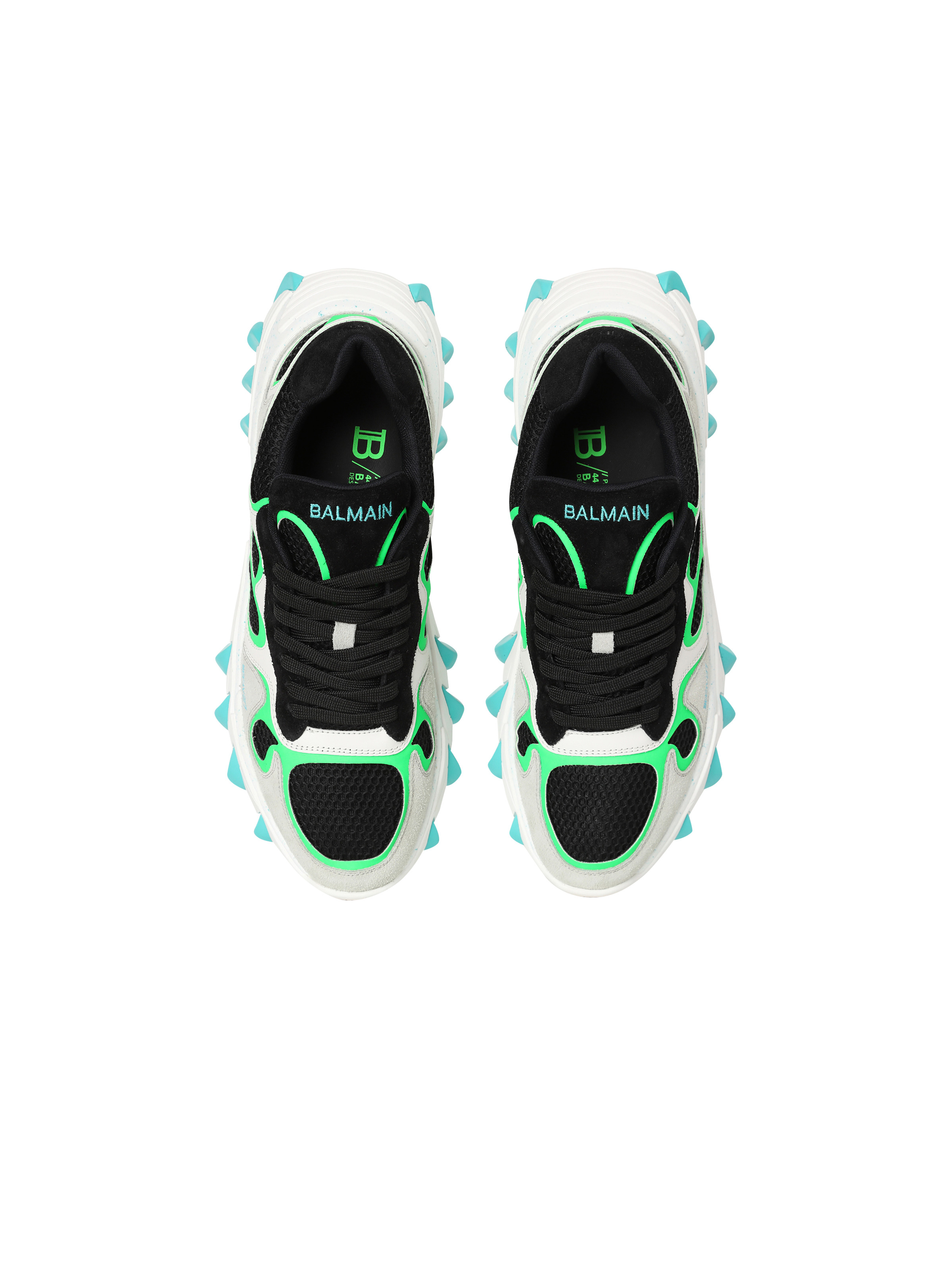 B-East trainer in leather, suede and mesh - 3