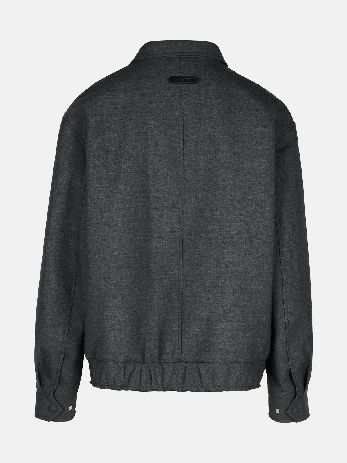 GREY WOOL JACKET - 3