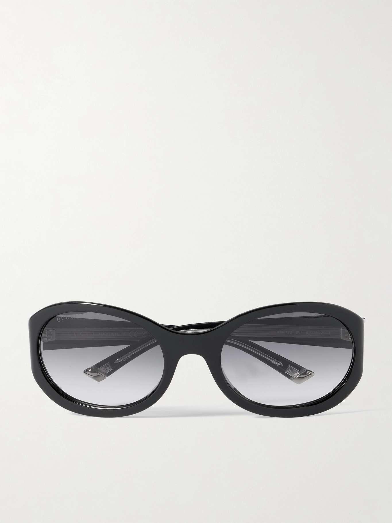 Round-frame acetate sunglasses Black - 1