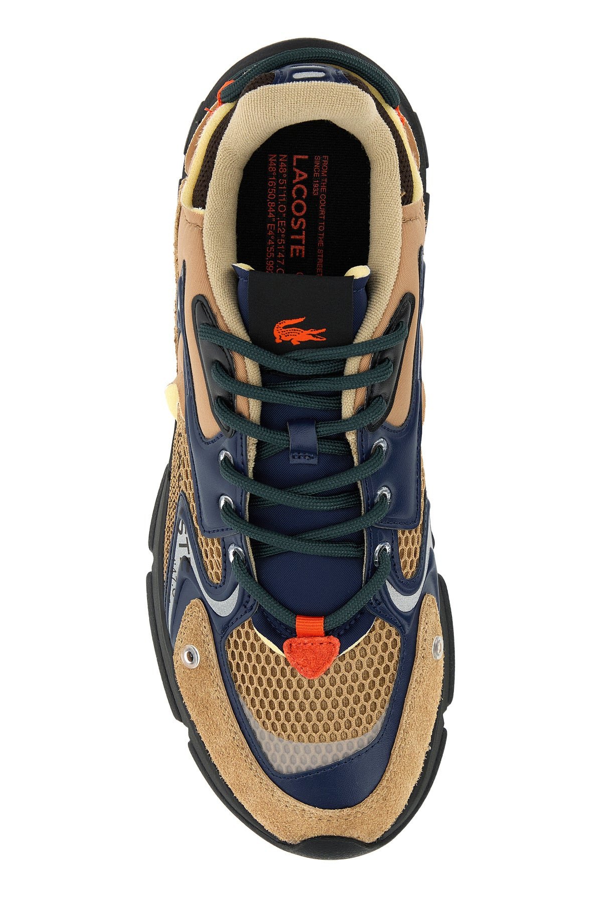 Multicolor leather and mesh L003 Neo sneakers - 4