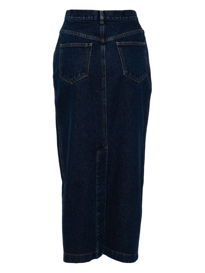 Oscar de la Renta denim pencil skirt outlook