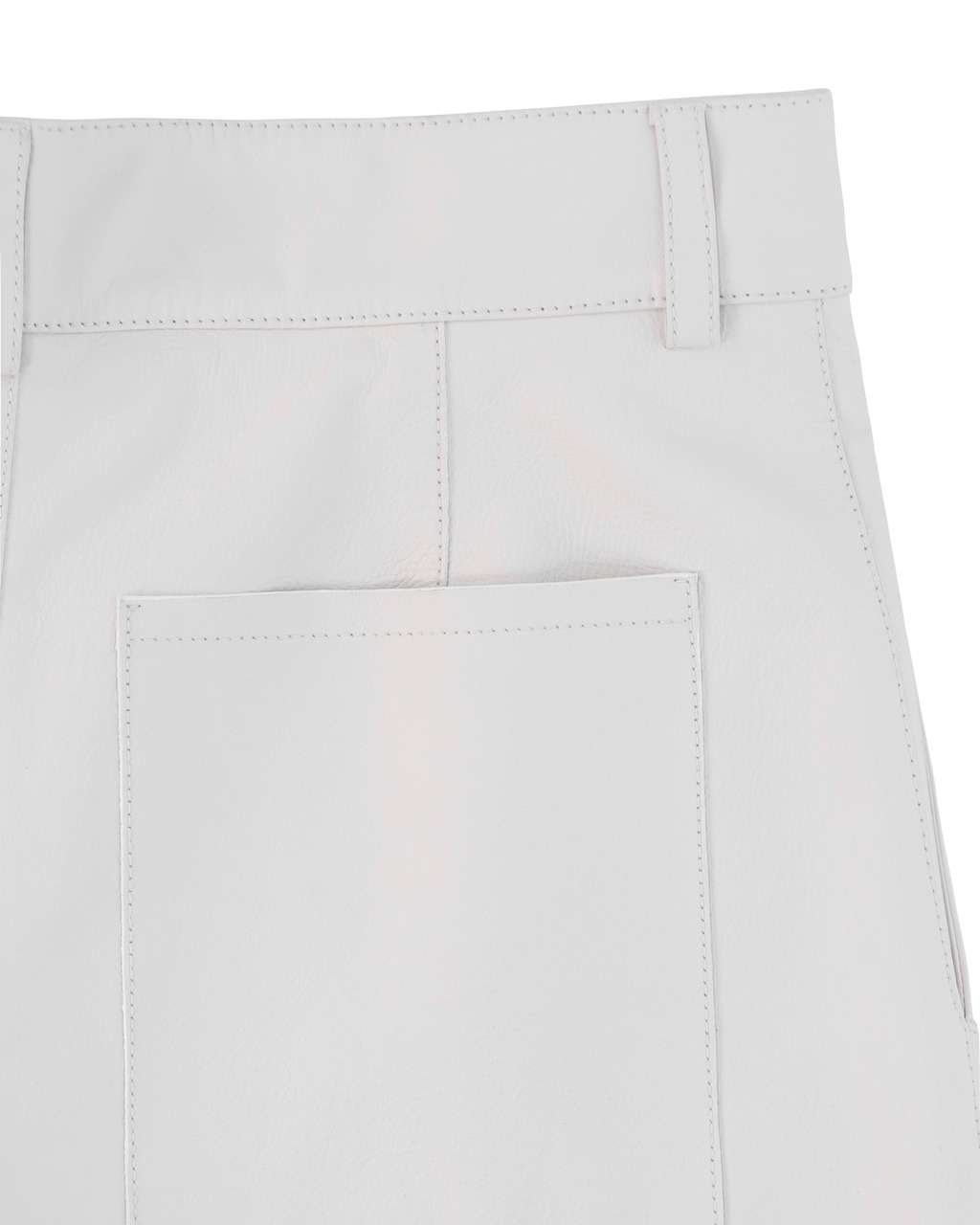 CARGO POCKET LEATHER PANT - 12