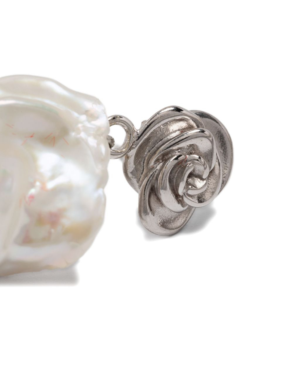 Rose pearl earrings - 3