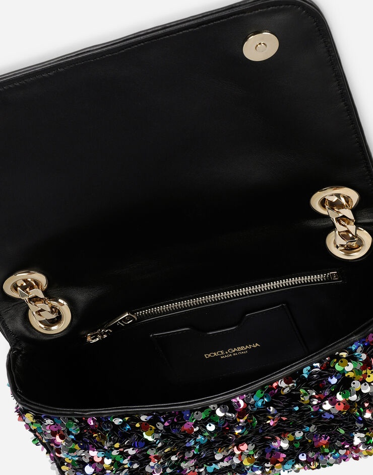 Multi-colored sequined 3.5 shoulder bag - 5