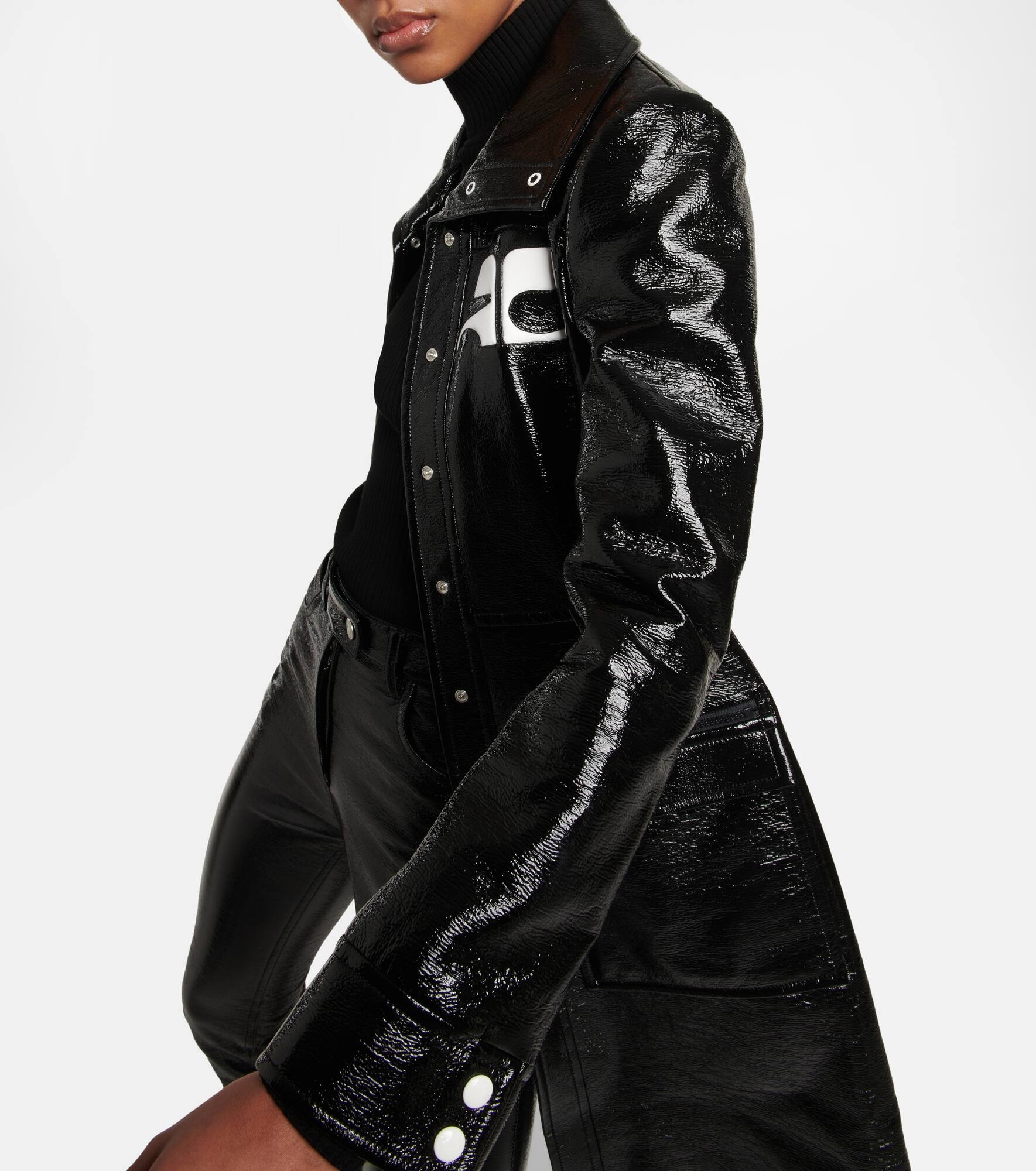Logo cotton-blend trench coat - 5