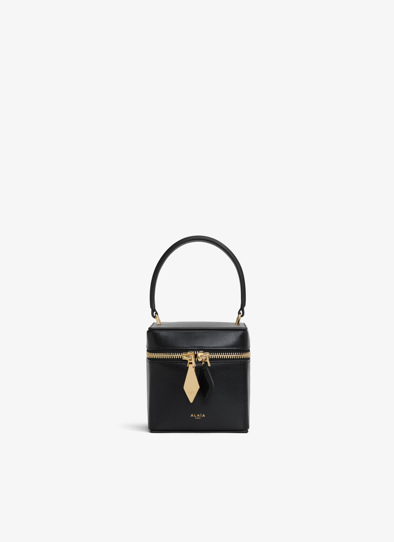 CUBE VANITY CASE IN SHINY GOATSKIN - 1