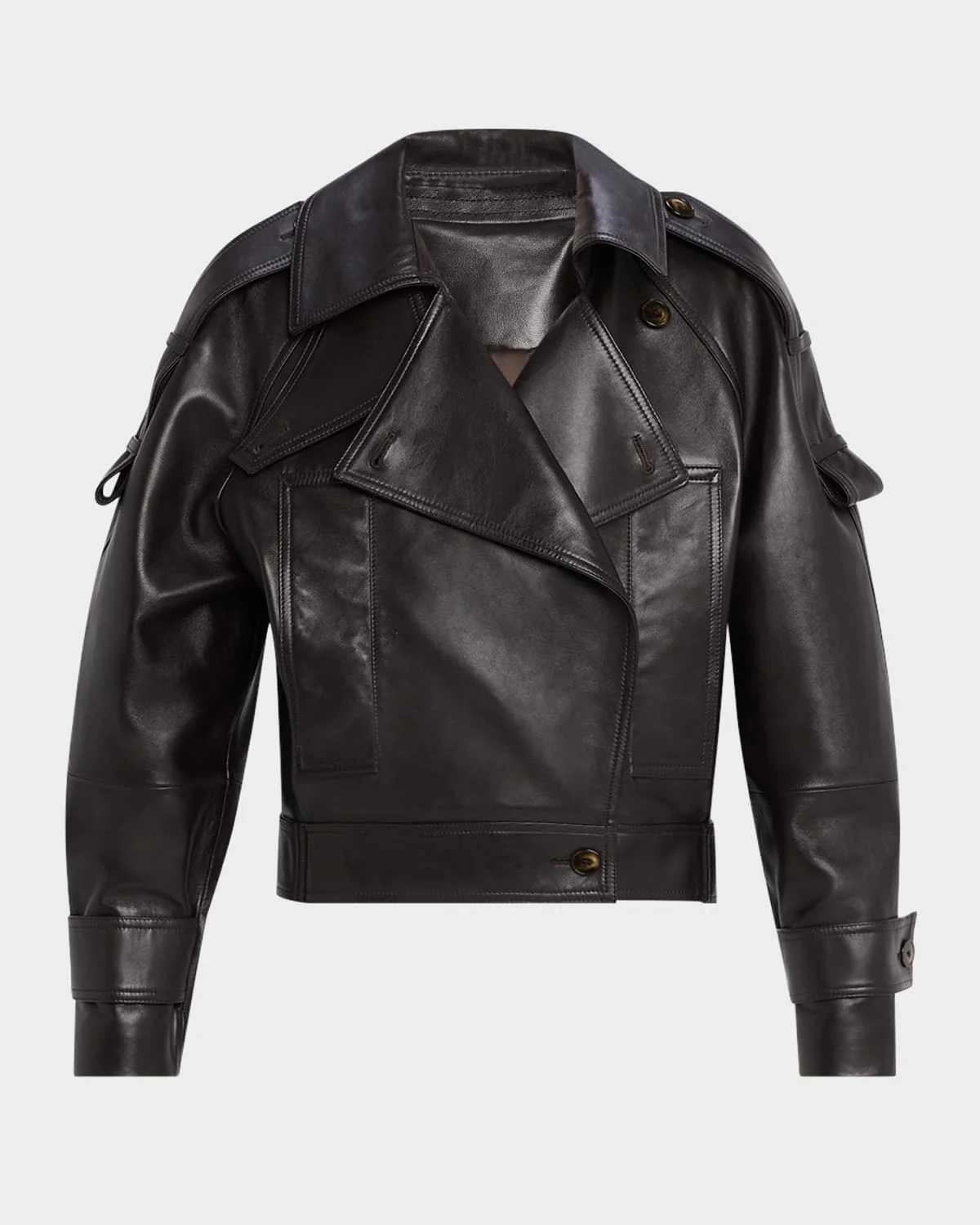 Miles Leather Utility Jacket - 1