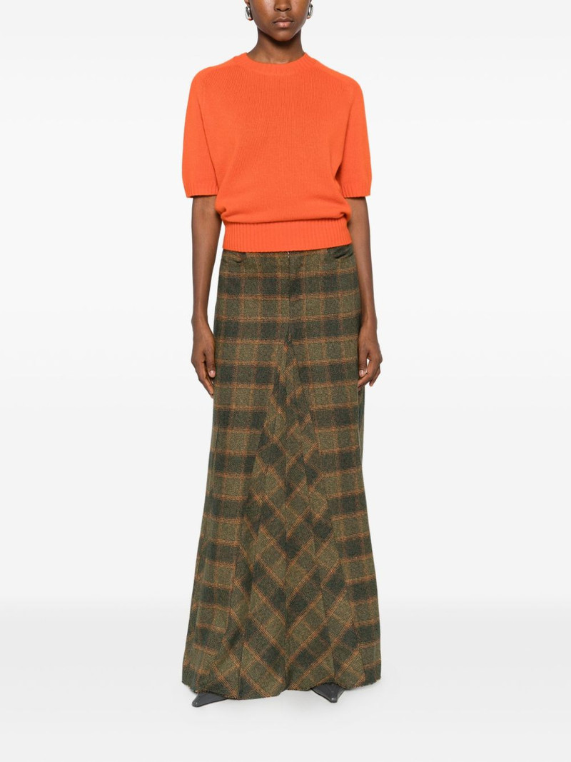 Allude short-sleeve sweater outlook